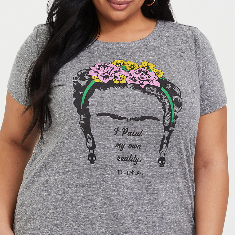 Frida Kahlo Quote Crew Neck Tee